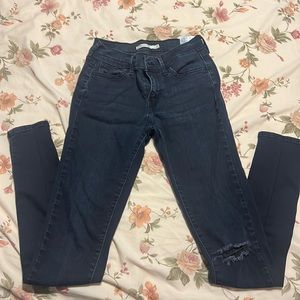 Levi’s 710 super skinny black jeans